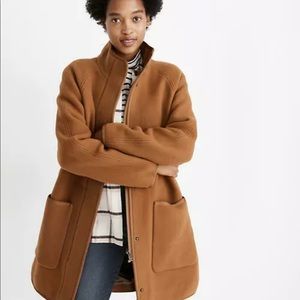 Madewell Women's Estate Cocoon Camel Coat